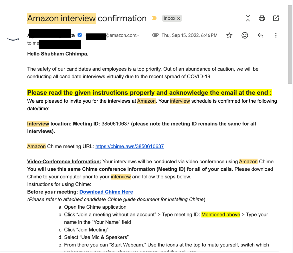 Amazon Interview